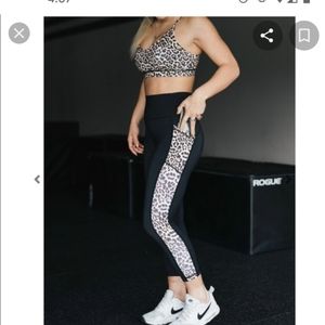 Zyia leopard pocket leggings
